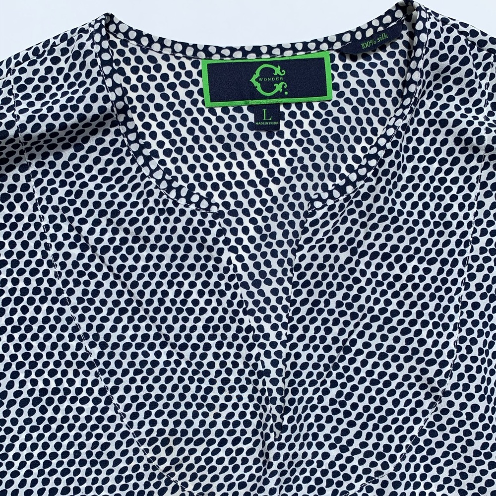 Lightweight Patterned Silk Top